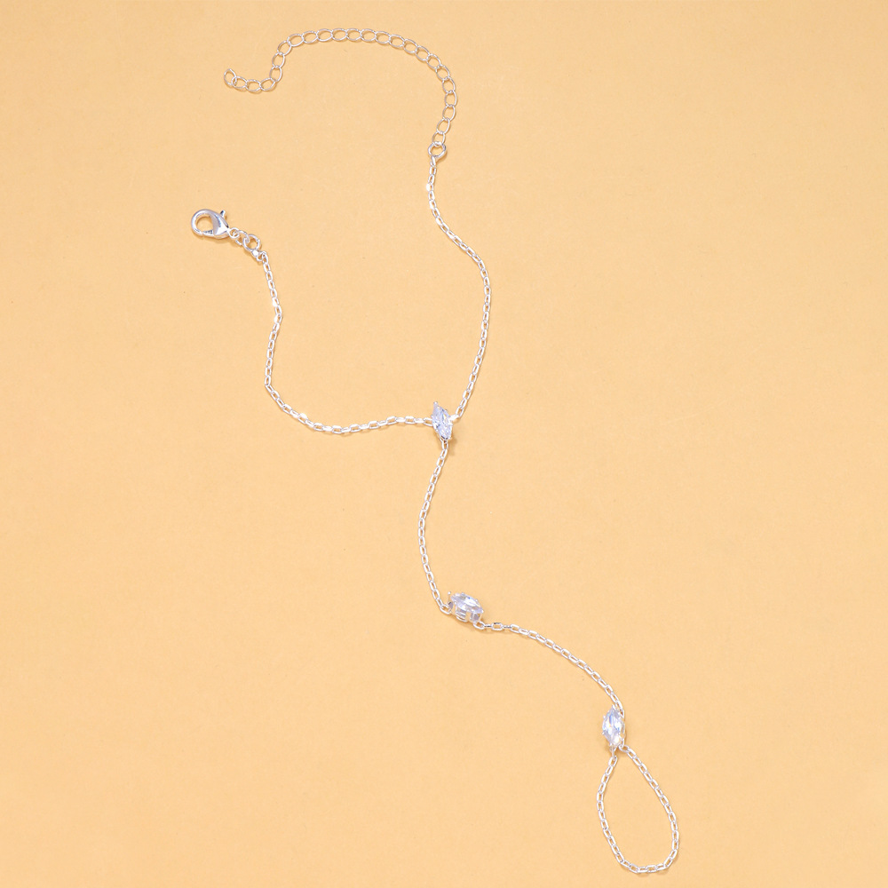 Copper Material Geometric Pattern All Seasons Season Wholesale Jewelry Simple Style Geometric Copper Cable Chain Bracelets