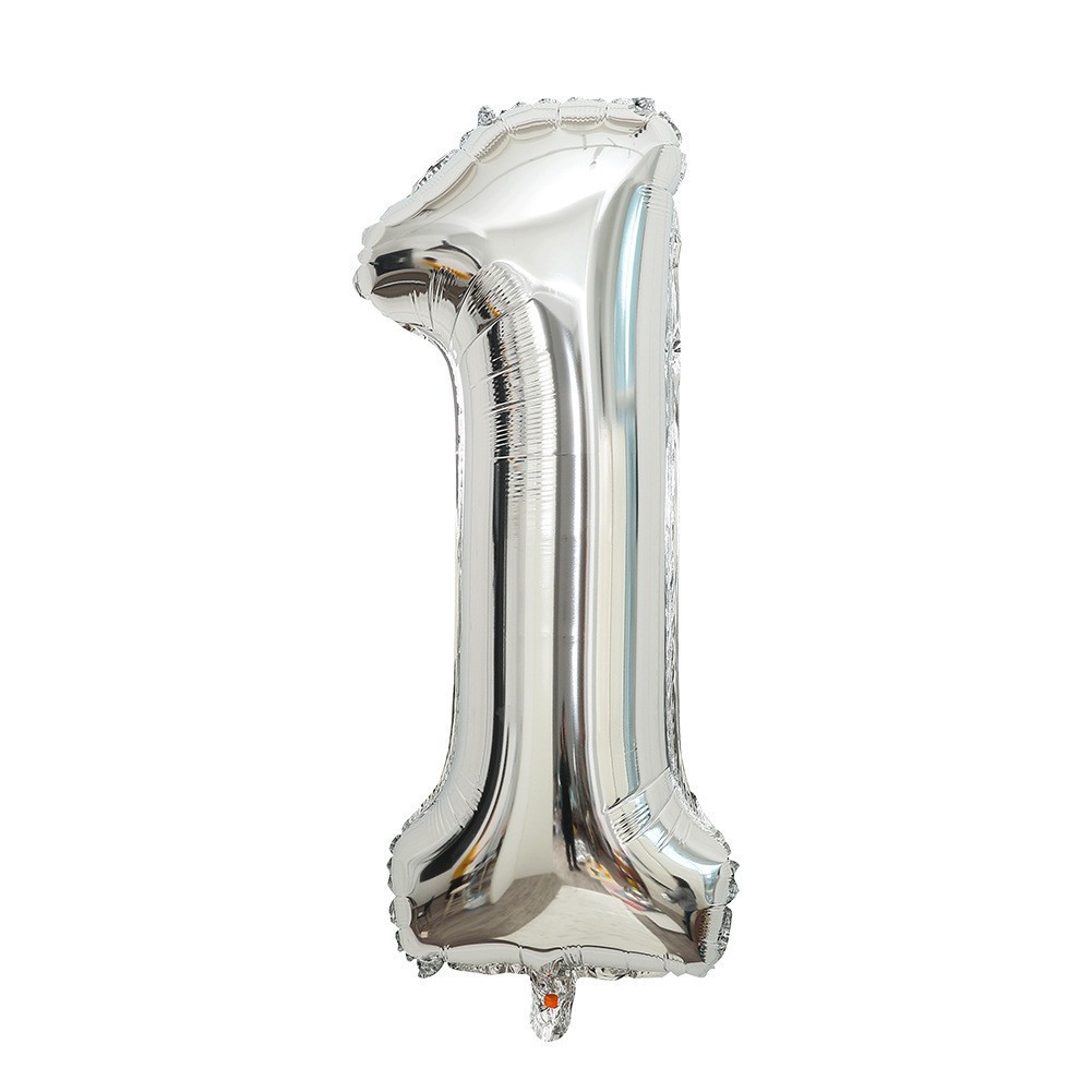 Globo de aluminio digital de 40 pulgadas, globo de aluminio con números grandes, versión delgada de 90 cm, varios colores de globos con números