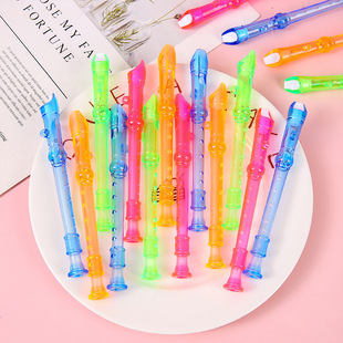 Children's Porous Mini Recorder Creative Baby Early Education Music Transparent Small Flute Enlightenment Instrument Student Playing Music