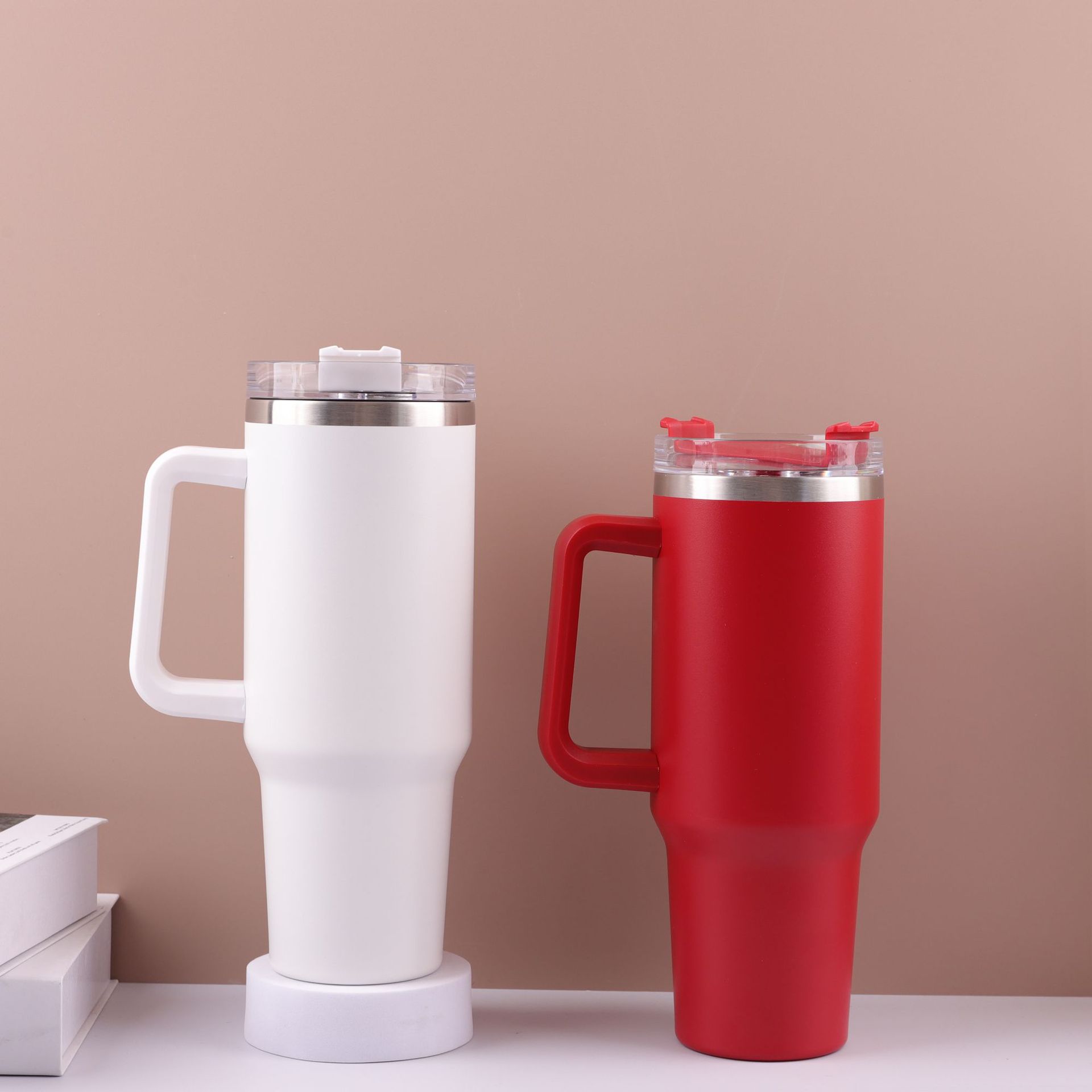 Amazon 40oz generación de mango de aislamiento de acero inoxidable taza de automóvil portátil al aire libre taza de hielo taza de aislamiento de agua fría