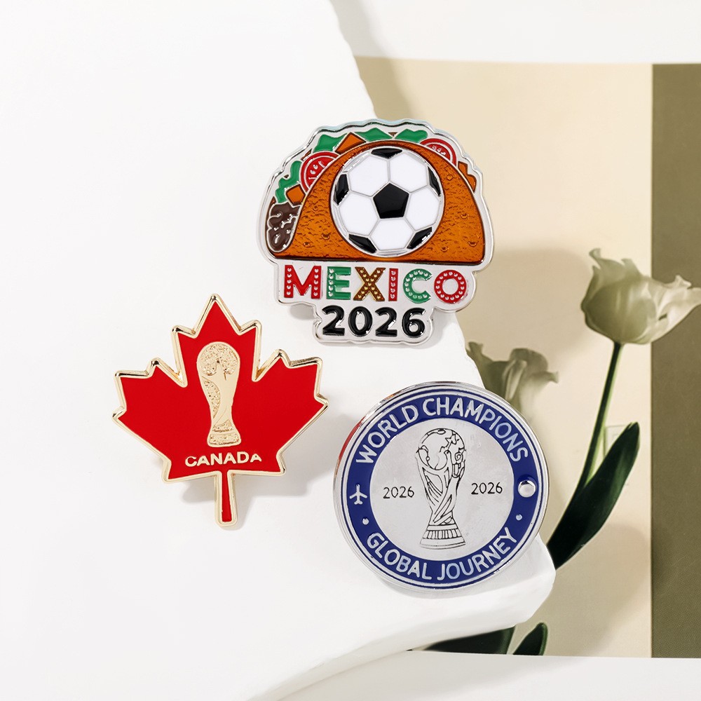 Taco və Futbol Formalı Metal Qapaqlı Sancaq