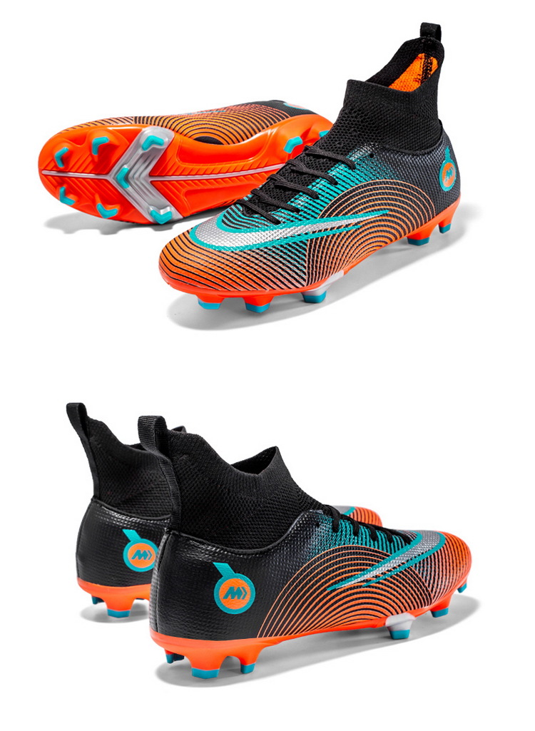 Neue fußball schuhe männer high-top AG spikes kunstrasen jugend student training schuhe kinder sport schuhe großhandel_voghion.com