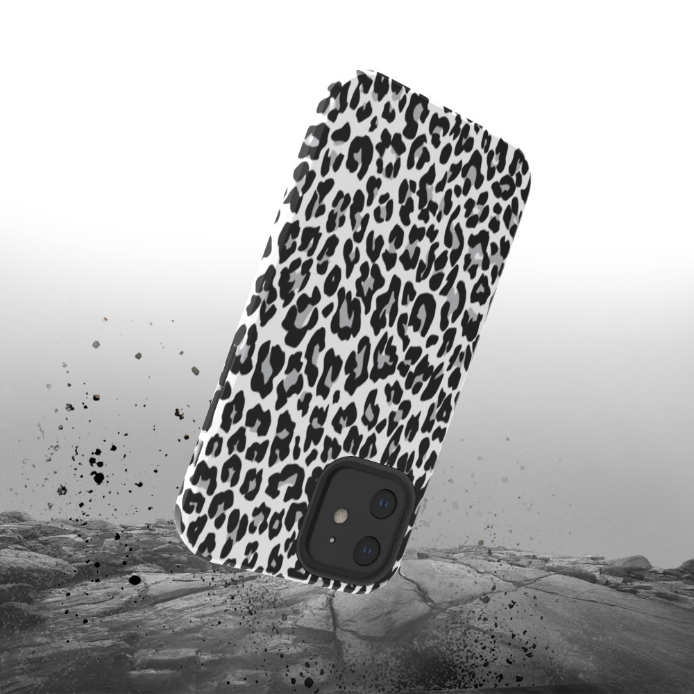 深圳科印黑色豹纹适用于iPhone12全包菲林热转印保护菲林手机壳
