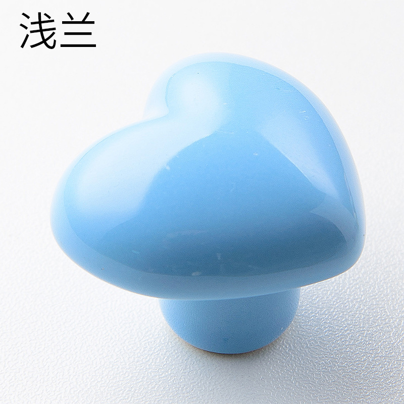 Spot love ceramic manija de armario para niños reposabrazos de armario simple pegajoso manija de puerta gancho de cajón de dibujos animados transfronterizos