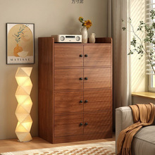 加厚收纳柜加固矮柜客厅储物柜卧室靠墙书柜家用落地置物柜橱柜厂