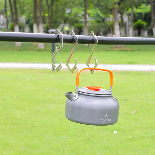 Outdoor S-shaped hook camping stainless steel simple metal hook carabiner connection buckle storage storage hook