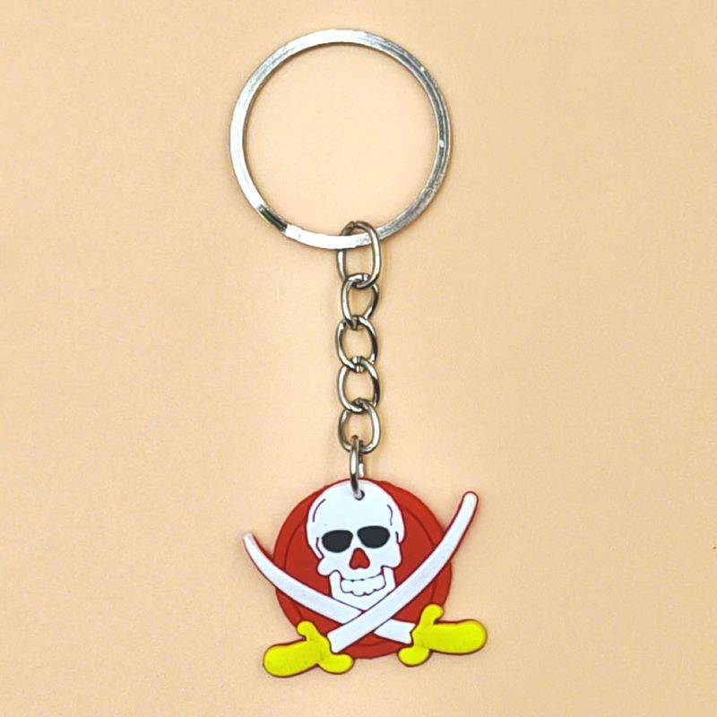Amazon ベストセラー ハロウィン漫画シリーズ PVC キーホルダー カボチャ海賊ヘッドペンダント アクセサリー在庫あり|undefined