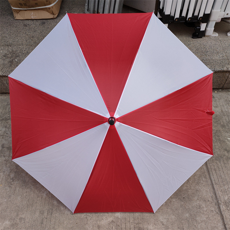 Gymnastics Performance Umbrella Internet Celebrity Windmill Umbrella School Sports Meeting Team Kindergarten Kidsren Dance Prop Umbrella Red and White Umbrella