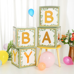 クロスボーダーサプライズプロポーズ告白ラブケース誕生日パーティー会場アレンジbabyグリーン風船ケースメーカー