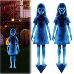Halloween Haunted Twin Ghost Ground Stake 万圣节闹鬼双鬼地桩