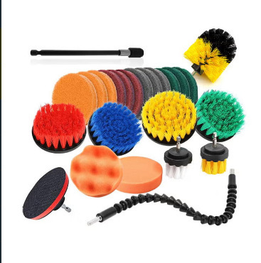 Suministro cocina baño cepillo limpieza coches 20 piezas conjunto l hogar taladro eléctrico herramienta pulido