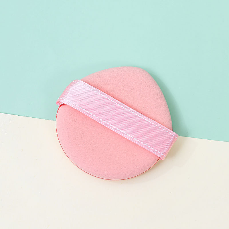 Fábrica de galletas de fresa personalizadas, cojín, soplo de polvo, polvo, seco y húmedo, doble propósito, esponja de maquillaje sin látex, soplo de dedo