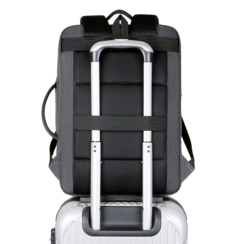 Business men's laptop bag, large capacity portable travel backpack, new waterproof Oxford cloth backpack_voghion.com