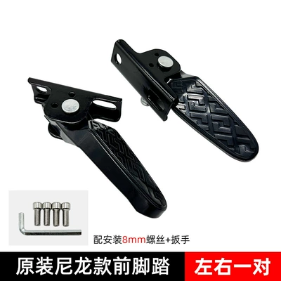 Rear Seat Foot Pedal — Electric vehicle pedal - original-nylon-plastic-pedals1-pair-with-screws-tools
