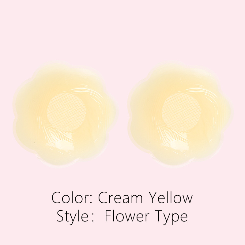 6.5CM (크림색 노란색 꽃무늬 부직포)