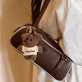 新款大容量枕头包女士秋冬复古撞色腋下包通勤小众设计单肩斜挎包