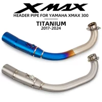 Мотоциклетная уличная модификация xmax, выхлопная труба из титанового сплава, передняя часть, неразрушающая установка, 2017-2024 гг.