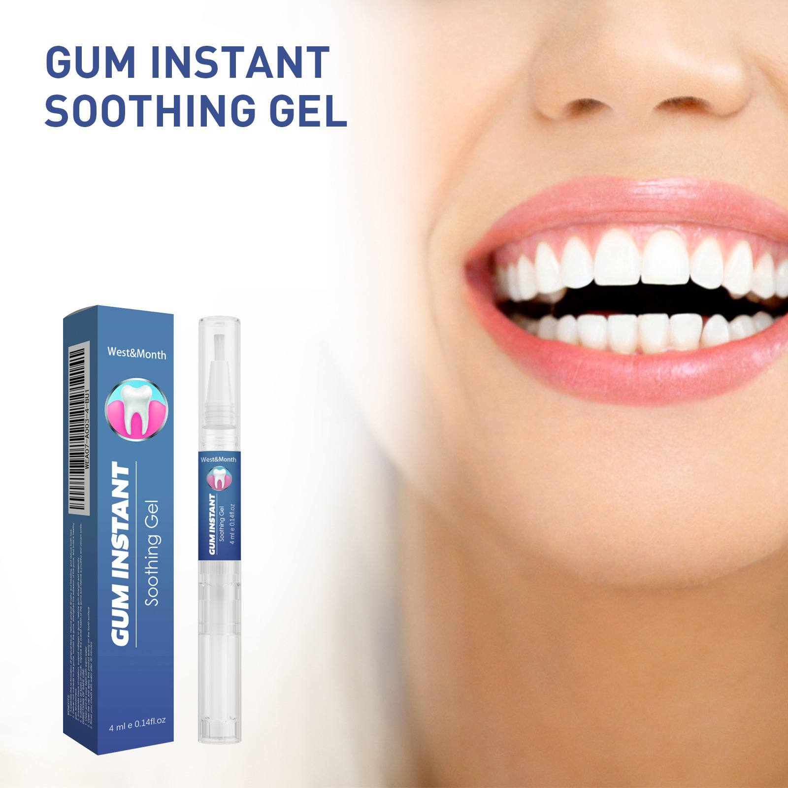 Cross-Border Bestseller West&Month Gum Care Gel Gum Care Teeth Cleaning Oral Gel