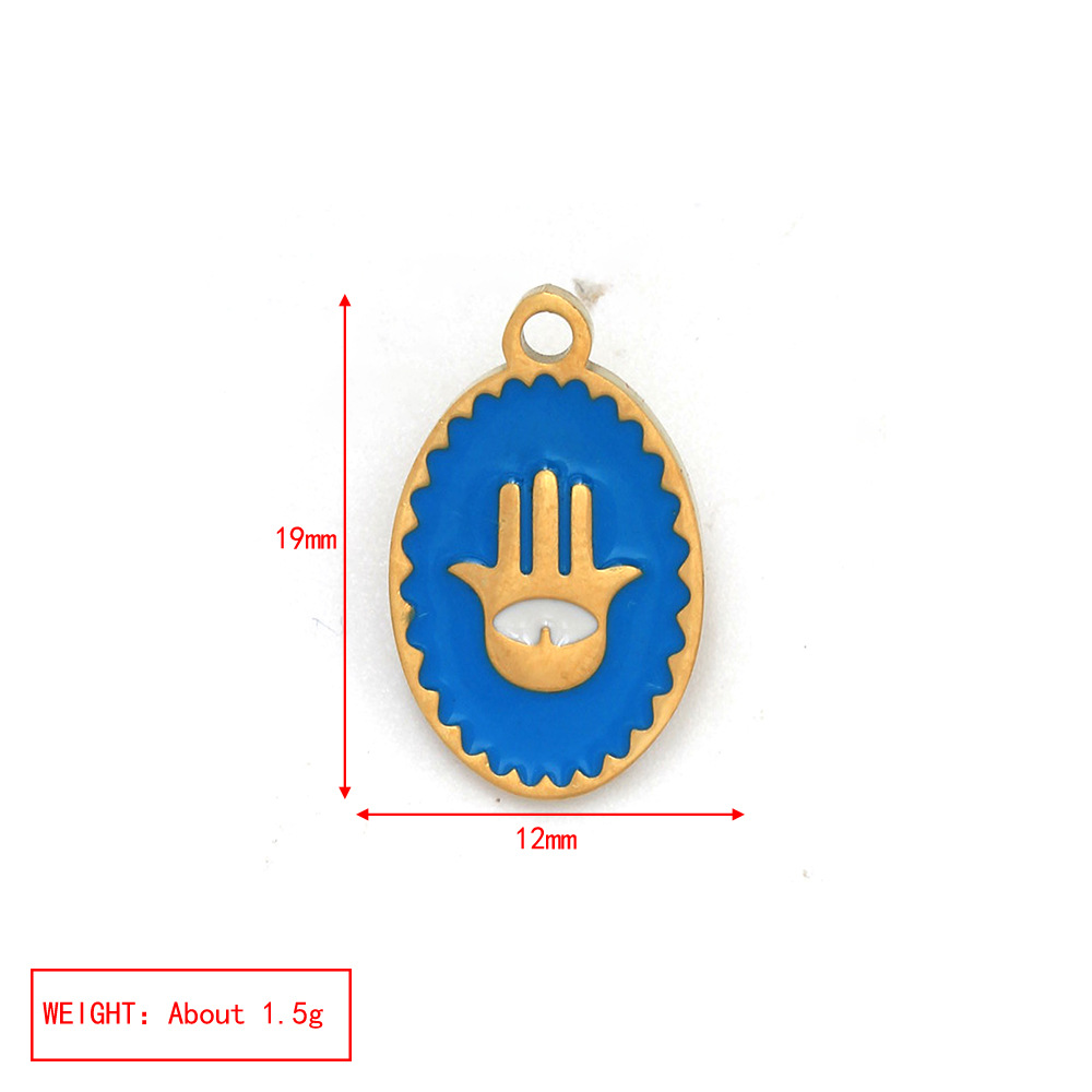 1 Pieza Acero Inoxidable 304 Ojo Del Diablo Palma Colgante display picture 5