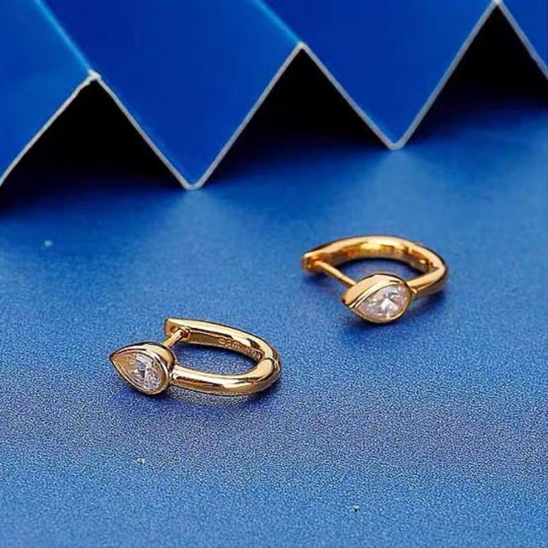 Copper fashionable sophisticated elegant small design earrings with…