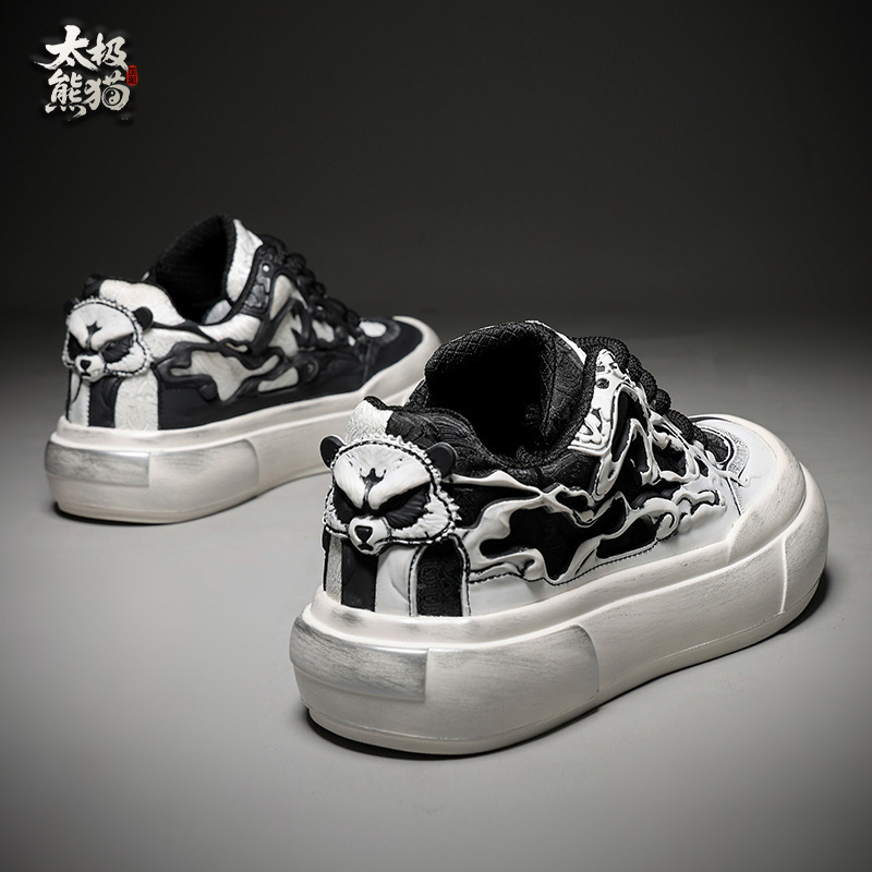 Tai Chi·Panda Original Chinese Style Men's Shoes Cross-Border Hot Item 2026 Foreign Trade Men's New Chinese Style Casual Sneakers Tai Chi·Panda Original Chinese Style Men's Shoes Cross-Border Hot Item 2026 Foreign Trade Men's New Chinese Style Casual Sneakers