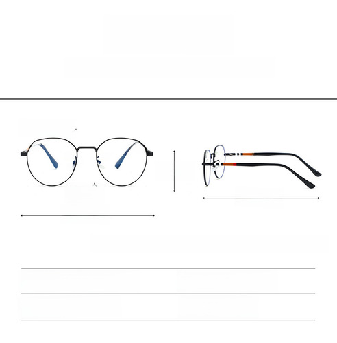 New anti-blue light glasses wholesale frame with photochromic lenses, plano lenses for computer use, myopia glasses 2201