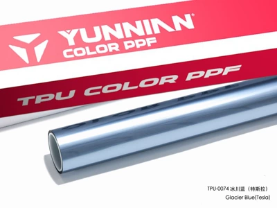 Auto Color Change Film crystal TPU car color change - tpu-glacier-blue-tesla-dual-use-for-wet-and-dry-surfaces-15215m