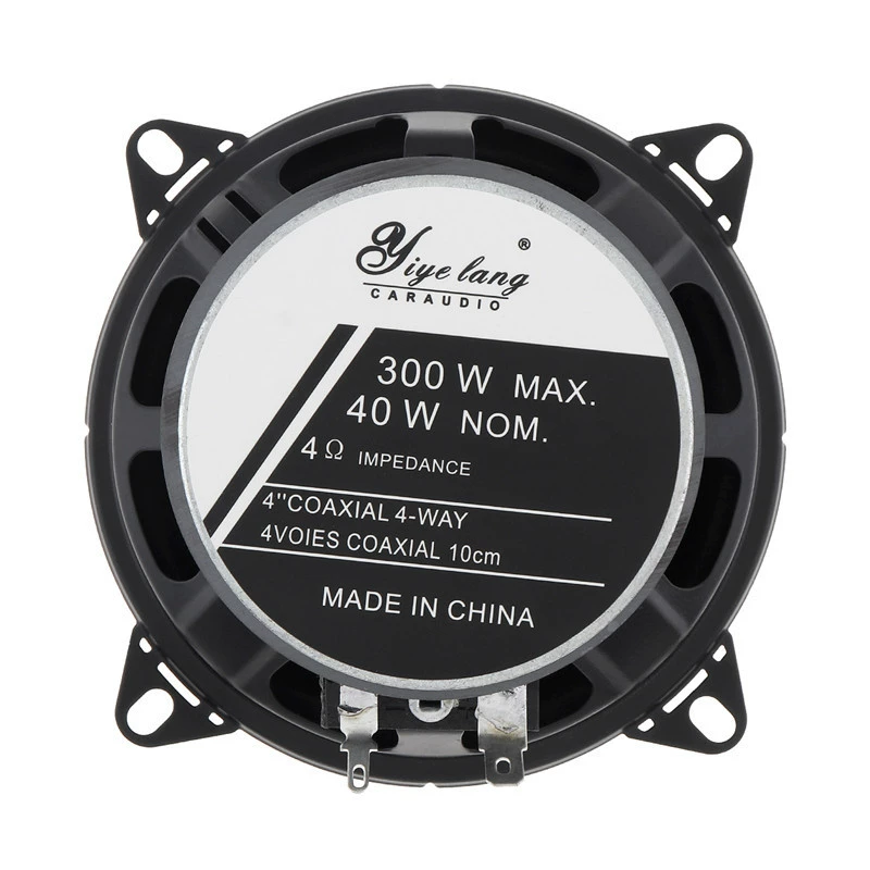 倚野狼 4-inch 2-way coaxial car speaker car speaker medium and low tweeter host direct push bass