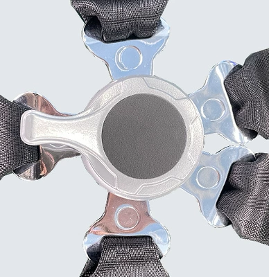 Four-point, five-point, and six-point Car seat belt - silver-aluminum-alloy-model