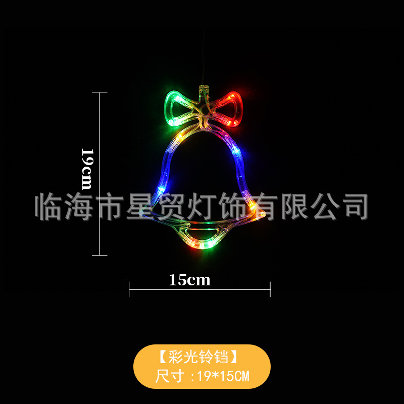 Transfronterizo LED lámpara de lechón decorativa de Navidad muñeco de nieve árbol de Navidad de cinco puntas cortina de la batería lámpara de vacaciones pequeña lámpara de color