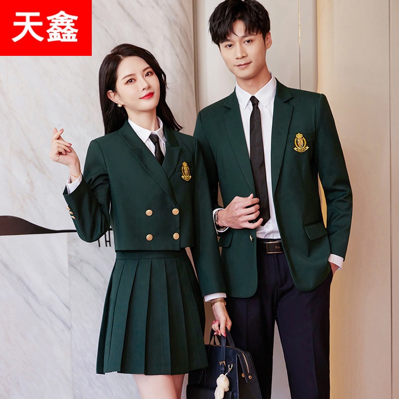 College Student High School Uniform Suit Preppy Style Jk Uniform Suit Three-Piece Autumn and Winter Work Clothes for Men and Women British Style