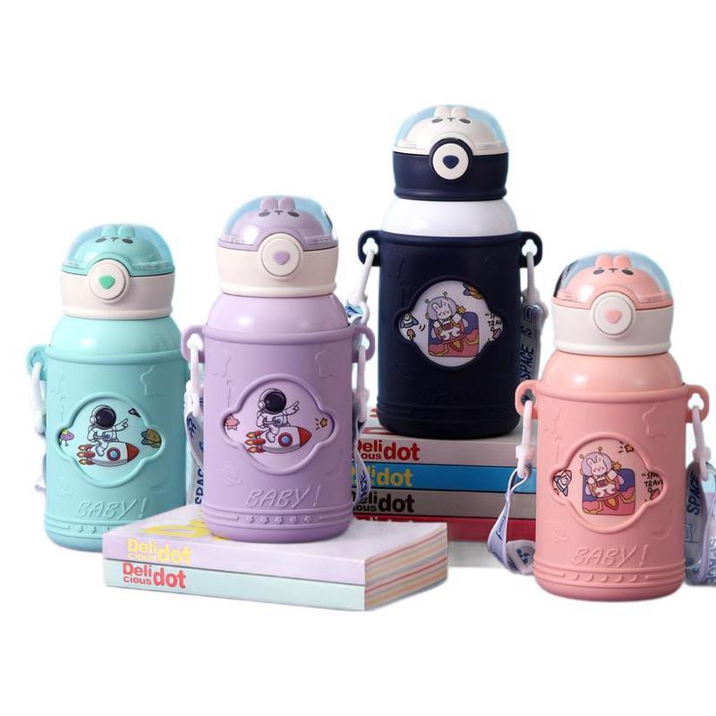 316ステンレス子供保温カップ食品級高颜値携帯ストローカップ学生かわいいクリスマス保温カップ|undefined