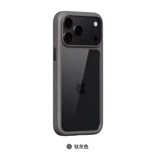 适用iPhone17air自带AI拍照按键手机壳苹果17promax透明橙磁吸壳|undefined