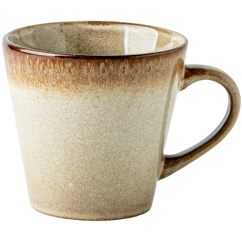 Amazon vintage taza de agua 2024 nuevo color de la serie de tazas de café de cerámica regalo taza de color de taza de menú de gradiente