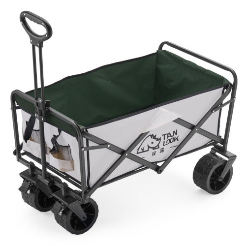 Benefit Outdoor Camping Car Picnic Camp Cart Off-Road Wheels Swivel Wheels Folding Storage Portable Camping Cart