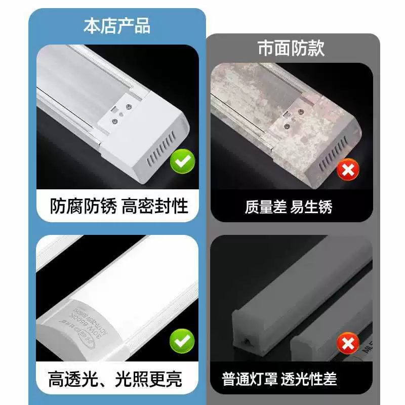 LED сверхяркая трубка, свет дневной для домашнего использования, офисный свет, линейный свет, полный комплект, 1.2м