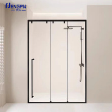 小户型一字形卫浴淋浴房 干湿分离淋浴屏  不锈钢淋浴房型材