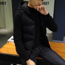 马甲男秋冬季新款潮牌帅气加厚保暖背心大码坎肩男士马夹工装外套