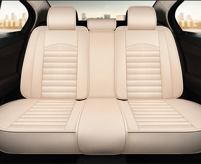 Full-Coverage Car Seat Cover A-01 Linen Cushion All-Season Full Package Cross-Border Exclusive for Wish Amazon Wholesale Dropshipping