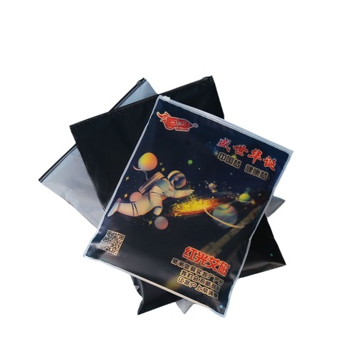 Transparent CPE Zipper Bag for Clothing, Zipper Pouch for Clothes, Underwear and Socks, Sandpaper Zipper Bag with Custom Logo Printing