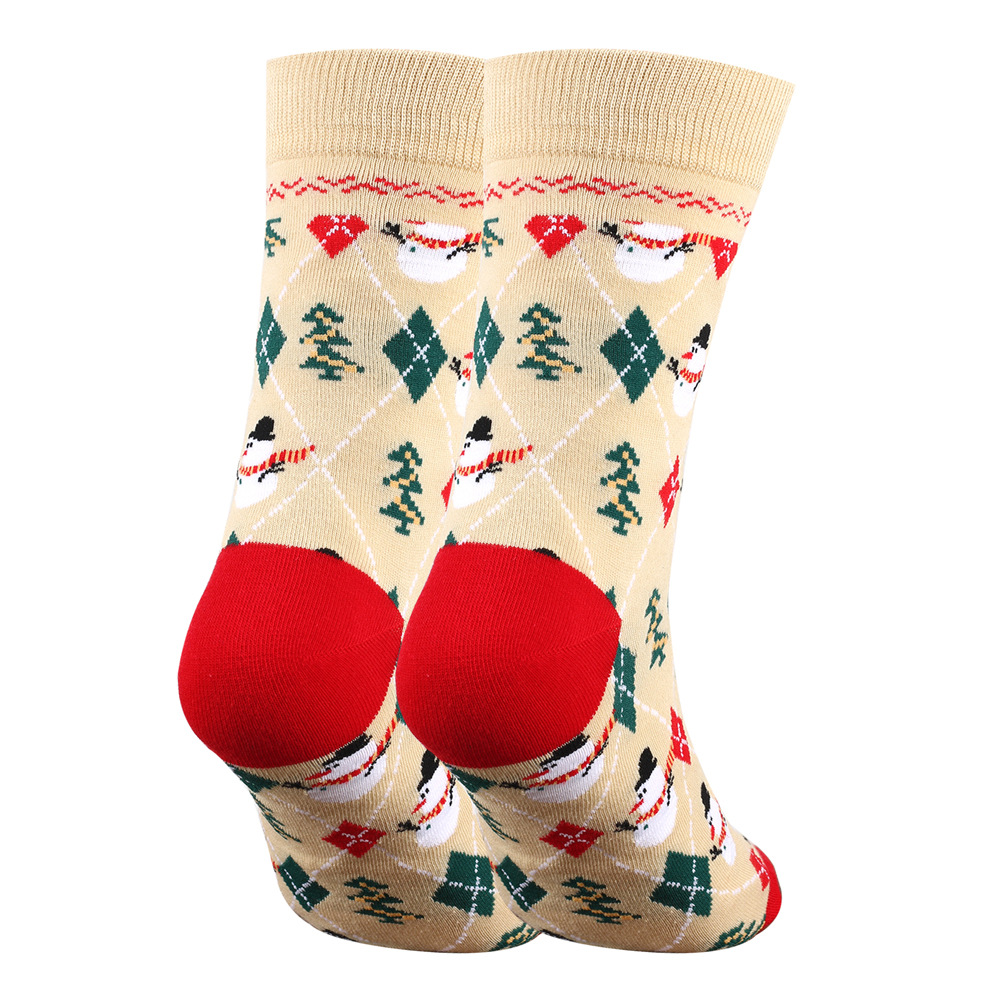 Women's Socks & Hosiery enlarged Christmas socks, large size men's socks, cotton socks, men's socks, women's socks, new Christmas mid tube socks trend_voghion.com
