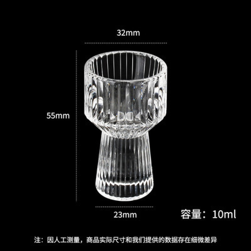 Taza de vino china casera de vidrio de cristal copas de copas de oro copas de whisky
