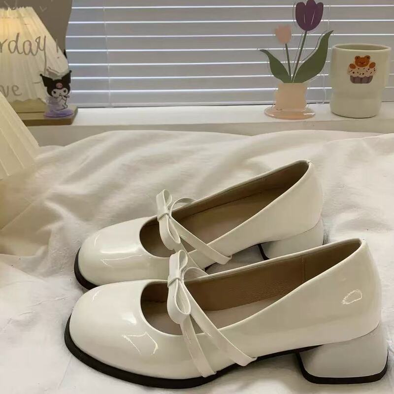 Versatile High-Heeled Shoes with Round Toe and Chunky Heel, 2025 New Style, Elegant Evening Style Mary Jane Women's Shoes, 2026 Spring/Summer Trending