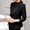 Little suit girl 2022 spring and autumn new pattern lady Occupation Versatile man 's suit Long sleeve Korean Edition Self cultivation Show thin have cash less than that is registered in the accounts coat