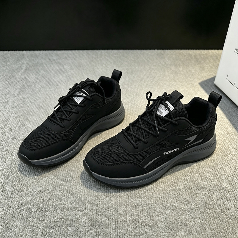 Doble red nuevo tipo de zapatos de hombre textiles transpirables zapatos deportivos casuales de moda para hombres con suela suave ligera zapatos para correr