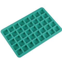 硅膠巧克力模具 40孔方形和長方形硅膠冰格模具 紅糖模具
