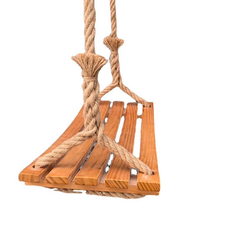 Madera curvada swing tablero de oscilación al aire libre tablero oscilante cuerda cáñamo traje fábrica al por mayor