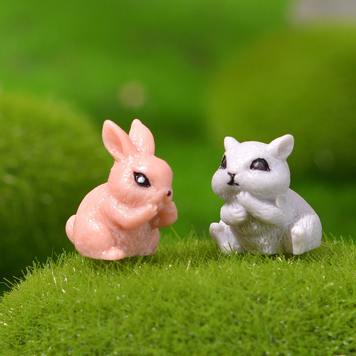 New Mini Cute Small Animal Series Micro Landscape Gardening Resin Ornament Succulent Plant Small Accessory
