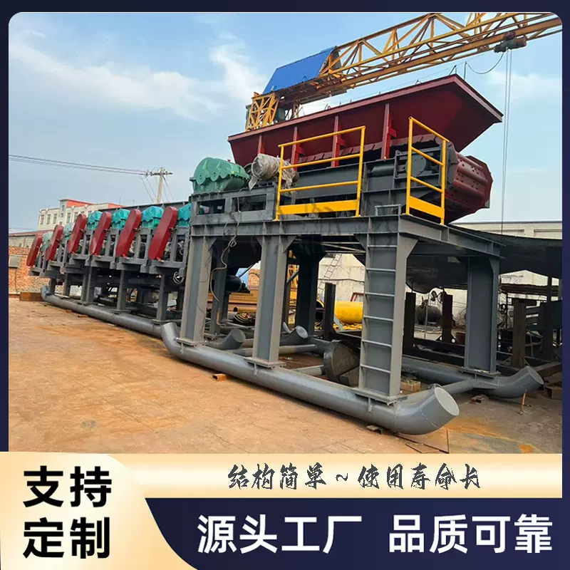 1500-10米泥石分离机 黏泥黏土筛分设备 俄罗斯泥石分离机 滚轴筛