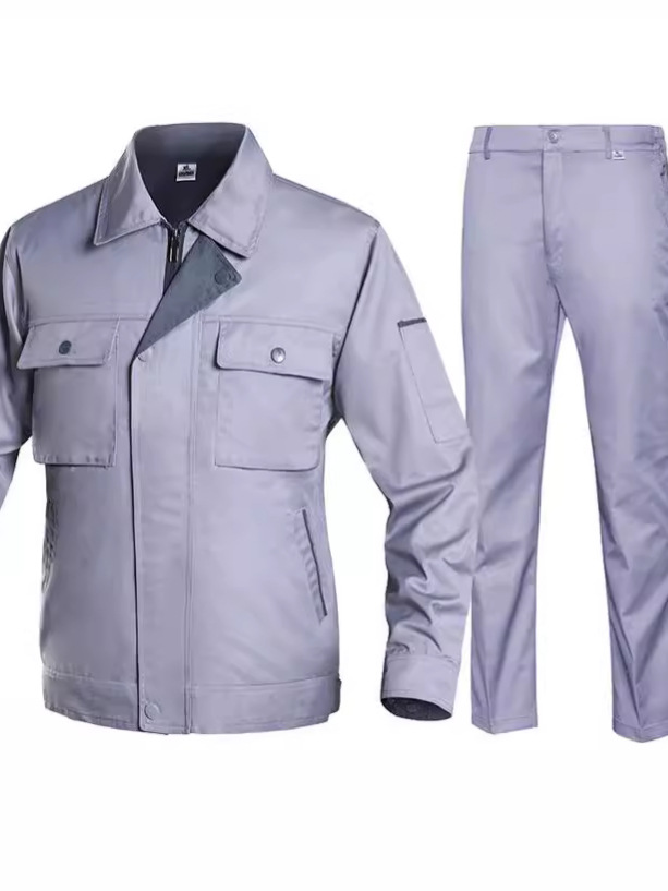 Trajes de trabajo de manga larga ropa de trabajo para hombres engrosados primavera y otoño ropa de protección laboral taller de soldadura personalizado